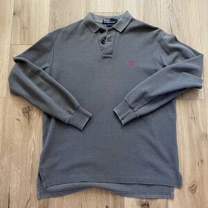 Vintage polo Ralph Lauren long sleeve polo heavyweight red pony men’s M